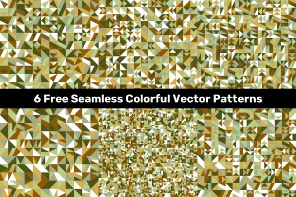 6 Free Polygonal Vector Patterns