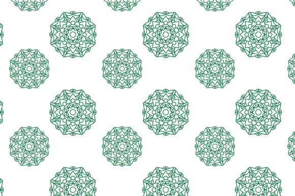 Beauty Green Mandala Patterns for Creative Design Needs