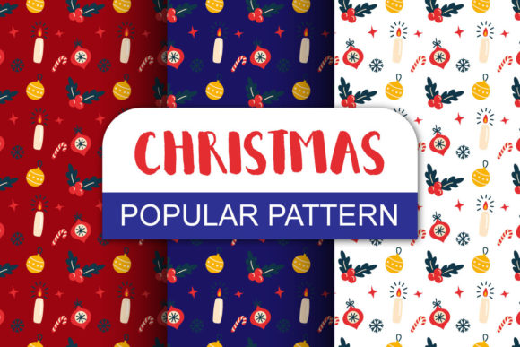 Christmas Digital Color Patterns Design: A Versatile Resource for Creative Projects