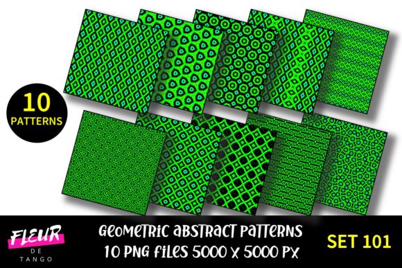 Exploring the Versatility of Geometric Patterns Digital Paper Set 101