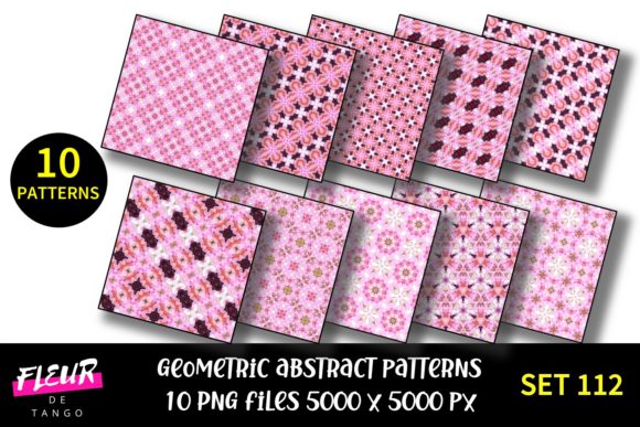 Geometric Patterns Digital Paper Set 112: A Versatile Tool for Creative Projects