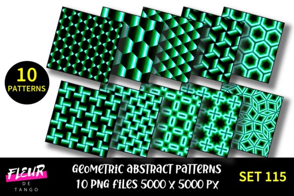 Geometric Patterns Digital Paper Set 115: A Strategic Tool for Creative Excellence