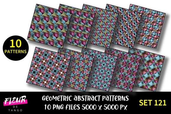 Geometric Patterns Digital Paper Set 121: A Versatile Tool for Creative Projects