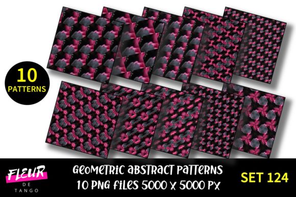 Geometric Patterns Digital Paper Set 124: A Versatile Tool for Creative Projects