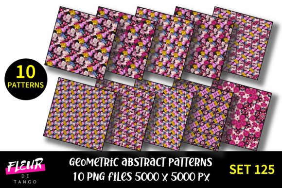 Geometric Patterns Digital Paper Set 125