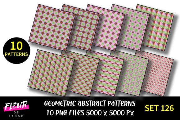 Geometric Patterns Digital Paper Set 126: A Versatile Tool for Creative Projects