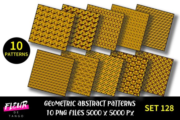 Geometric Patterns Digital Paper Set 128