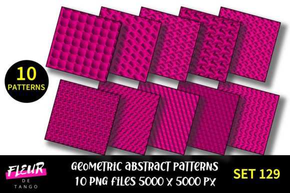 Geometric Patterns Digital Paper Set 129: A Versatile Tool for Creative Projects
