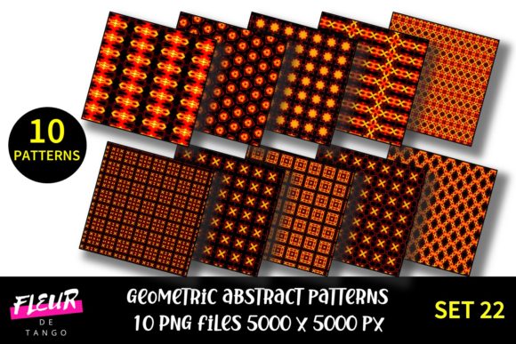Geometric Patterns Digital Paper Set 22