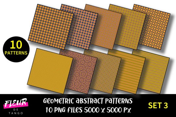 Geometric Patterns Digital Paper Set 3