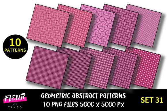 Geometric Patterns Digital Paper Set 31