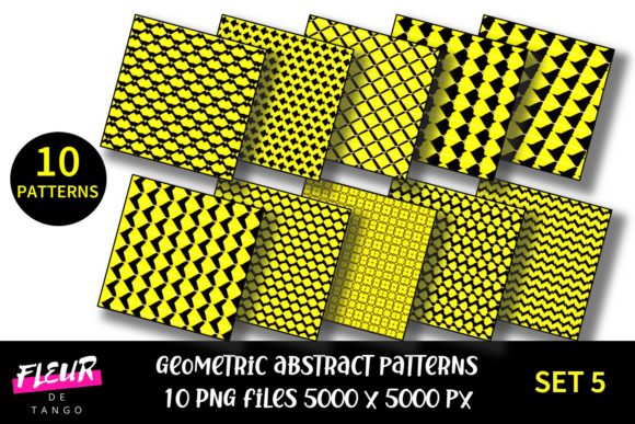 Geometric Patterns Digital Paper Set 5