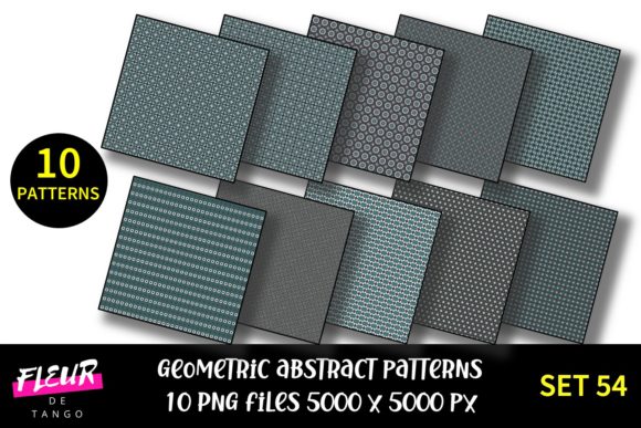 Geometric Patterns Digital Paper Set 54