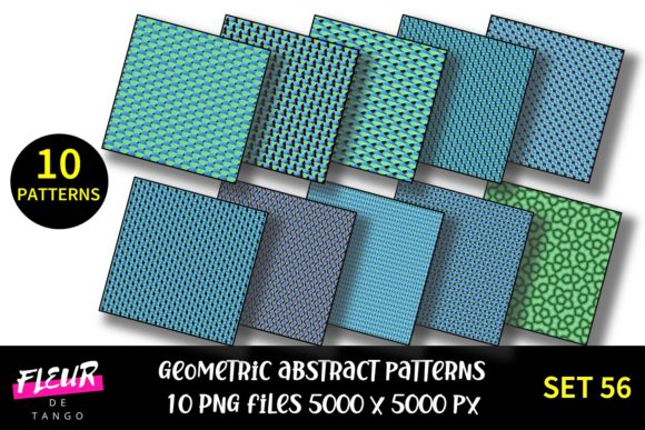 Geometric Patterns Digital Paper Set 56: A Versatile Resource for Creative Projects
