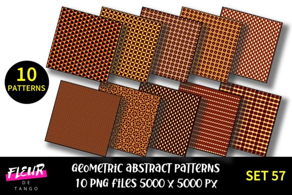 Geometric Patterns Digital Paper Set 57: A Versatile Tool for Modern Creatives