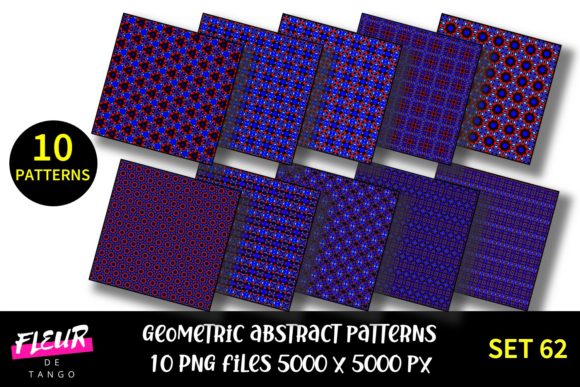Geometric Patterns Digital Paper Set 62: A Versatile Design Resource for Every Project