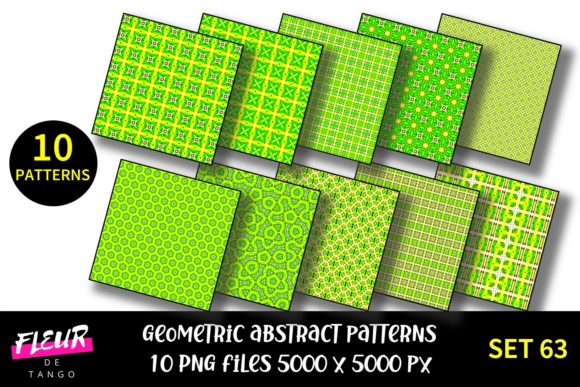 Geometric Patterns Digital Paper Set 63