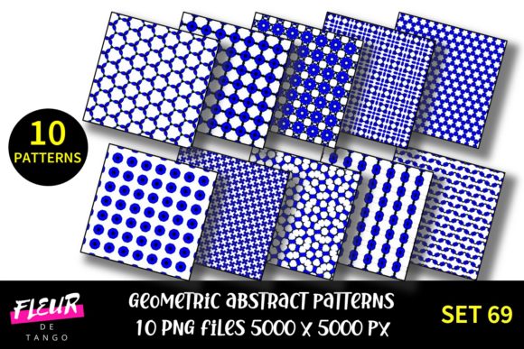 Geometric Patterns Digital Paper Set 69