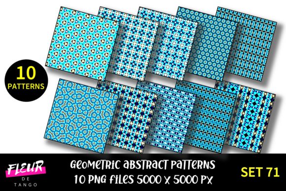 Geometric Patterns Digital Paper Set 71