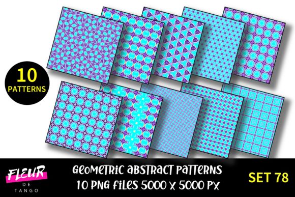 Geometric Patterns Digital Paper Set 78: A Versatile Tool for Creative Workflows