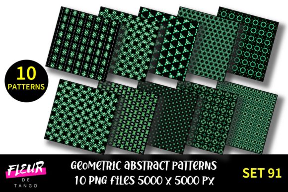 Geometric Patterns Digital Paper Set 91
