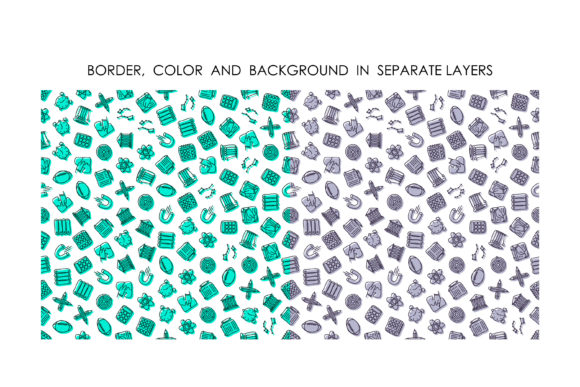 Patterns with Linear Icons of Education: A Versatile Design Element for Universities